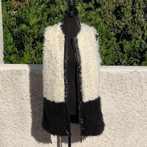 Lumiere Faux Fur and Leather Vest